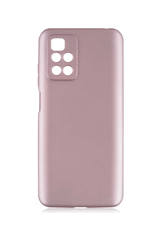 xiaomi Redmi 10 Kılıf Kamera Çıkıntılı Soft Silikon Rose Gold