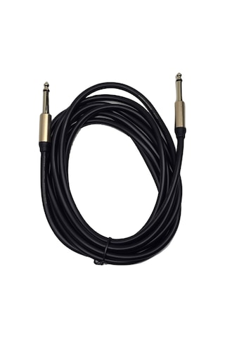 3 Metre 6.35 Mm To 6.35 Mm Ses Kablosu - Stereo Çivi Jak Enstrüman Ve Amfi Bağlantı Kablosu