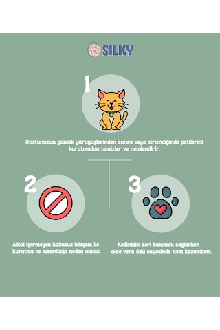 Silkypetwash - Kedilere Özel Pati Temizleme Köpüğü - 200ml