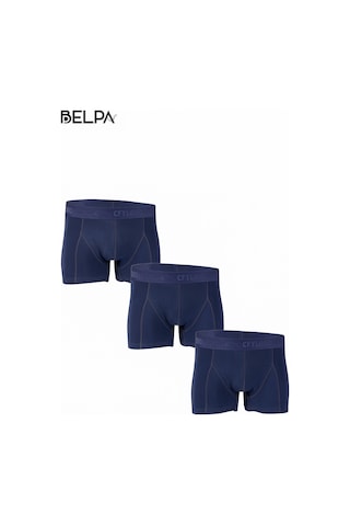 Belpa Ceylanoğlu Erkek Likralı Boxer 6'lı Lacivert