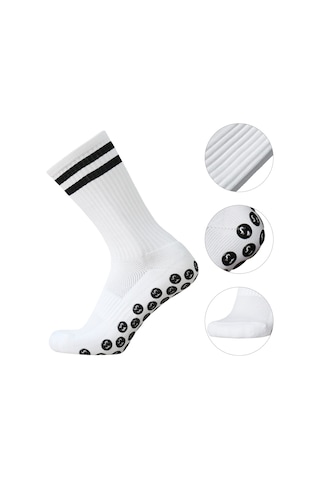 Youmex Yeşil Futbol Çorapları 3'lü Paket - Konforlu, Nefes Alıcı, Ter Emici, Kaymaz Önleyici Tabanlı Yeşil