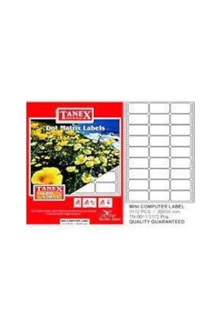 Tanex Sürekli Form Etiket 3172 Lİ 22x55 TN 0019
