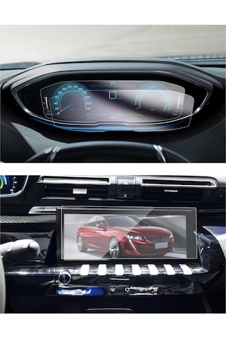 Peugeot 508 Dijital Gösterge Ve Multimedya Ekran Koruyucu Paketi - 9h Nano Teknoloji