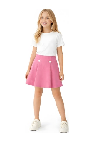 Esila Kids Kız Çocuk Şort Etek Kışlık Kumaş Pembe