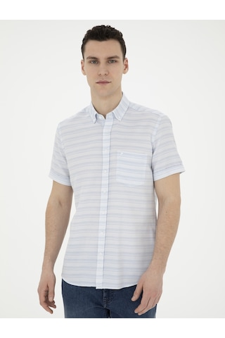 Pierre Cardin Erkek Açık Mavi Gömlek Kısa Kollu 50289412-vr003 Açık Mavi