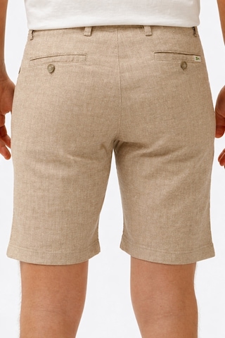 Lacoste Men's Slim Fit Bermuda Shorts Erkek Dar Kesim Keten Bermuda Şort Krem