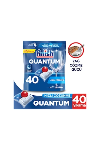 Finish Quantum 40 Kapsül Bulaşık Makinesi Deterjanı