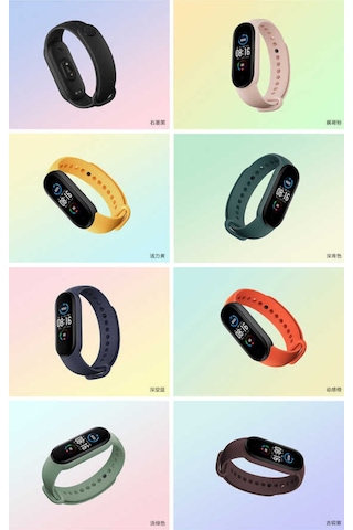 Xiaomi Mi Band 6 Uyumlu Klasik Prl Kordon No14