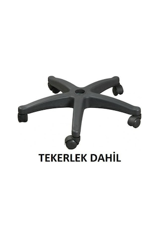 Depolife Ofis Büro Çalışma Sandalye Koltuk İçin Plastik Tekerlekli Döner Y