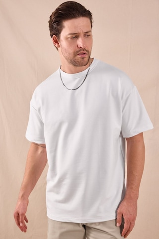 Tonny Black Rahat Kalıp Oversize Kesim T-shirt Erkek Beyaz T-shirt Tbtshrt020