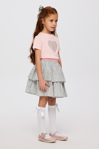 Panço Liberty Kumaş Kız Çocuk Etek Pembe