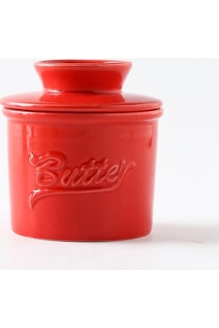 Pazly Tereyağı Güveç Seramik Kapaklı Mavi Tazeliği Korur Mavi