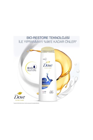 Dove Ultra Care Yıpranmış Saçlar İçin Yoğun Onarıcı Şampuan 3 x 400 ML