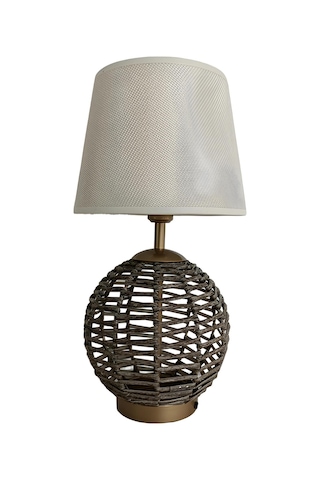 Soly Eskitme Plastik Rattan Abajur Eskitme