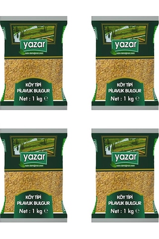 Yazar Köy Tipi Pilavlık Bulgur 4 x 1 KG