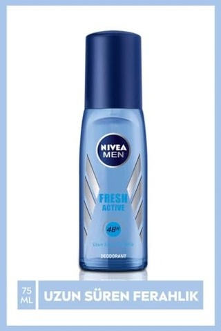 Men Erkek Pump Sprey Deodorant Fresh Active 75ml Ve Nıvea Men Erkek Sprey Deodorant Fresh Active150 Ml