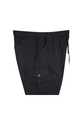 Kargo Cepli 100 Kilo-180 Kilo Arası Için Uygun Erkek Büyük Beden Gabardin Pantolon Siyah