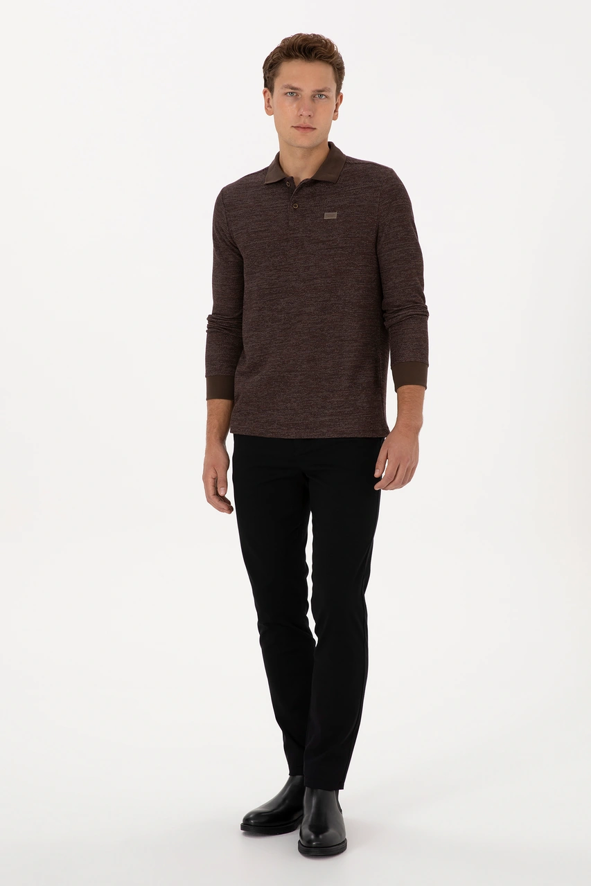 U.S. Polo Assn. Erkek Siyah Slim Fit Kanvas / Chino Pantolon 50308762-VR046
