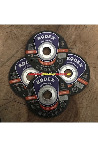 Rodex 115mm İnox Metal Kesici Taş Metal Çelik Kesici Taş 6adet