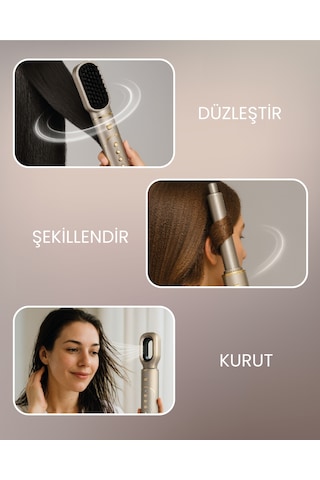 Mieco Aria 8ın1 Iyon Özellikli Saç Kurutma Ve Şekillendirme Seti