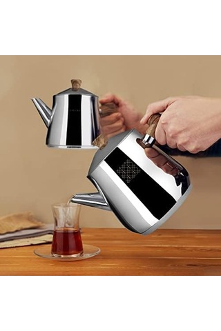 Definition Çaydanlık, Paslanmaz Çelik, Polisaj Dış Yüzey,kapsül Taban, 2,0 Lt Çelik
