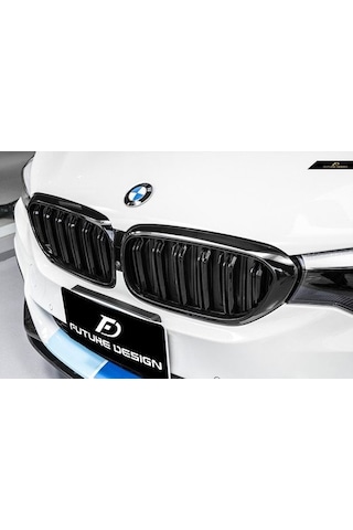 Bmw G30 M5 Ön Böbrek Panjur Piano Black Çift Tırnak