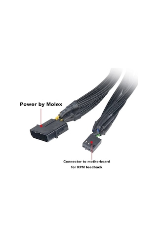 Flexa P5 5 Port Çıkışlı Pwm Fan Çoklayıcı 4354P Kablo 4 2 Pin Spl