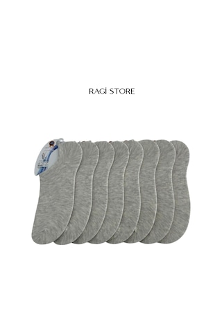 Ragi Store 8'li Sıfır Bilek Unisex Çorap Gri