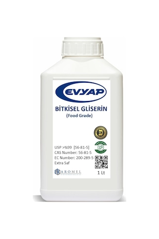 Evyap Bitkisel Gliserin L 1 Kg L Gıda Tipi Yenilebilir L Helal Evyap Bitkisel Gliserin L 1 Kg L Gıda Tipi Yenilebilir L Helal