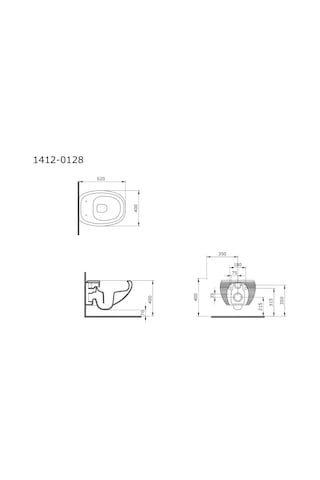 Bocchi - Strata Rimless Asma Klozet Parlak Beyaz - 1412-001-0128 Diğer