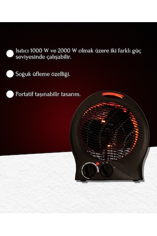 Yumatu Fanlı Isıtıcı 2000w