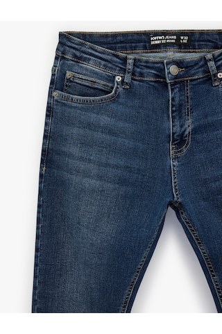 Koton Normal Bel Dar Paça Pamuklu Skinny Fit Jean Pantolon - Michael Jean Koyu İndigo 6sam40257nd İndigo