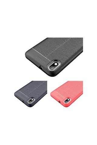 Xiaomi Redmi 7A Kilif Deri Tarzi Niss Silikon Case 449337747