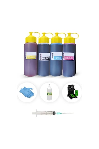 Hp Deskjet 2632 4 Renk 500ml Photoink Plus Siyah Ve Renkli Kartuş Dolum Seti Bk8681987397318 Starfilm