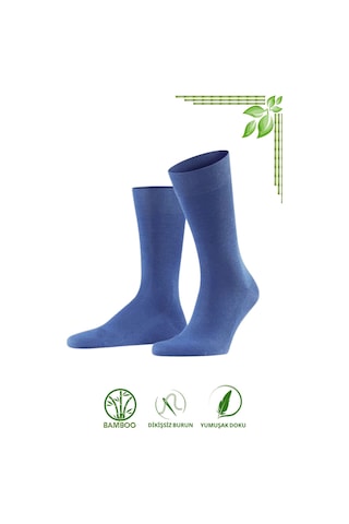 Kral Socks Bambu Erkek Soket Uzun Çorap Klasik Yazlık Dikişsiz 3'lü Set Antrasit
