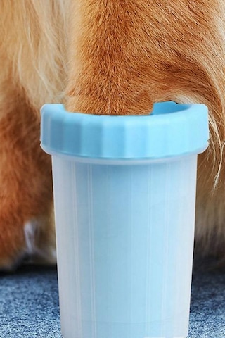 Thentech Evcil Hayvan Kedi Köpek Pati Temizleme Silikon Fırçalı Aparat Kolay Temizlik Acıtmaz Kolay Temizlik