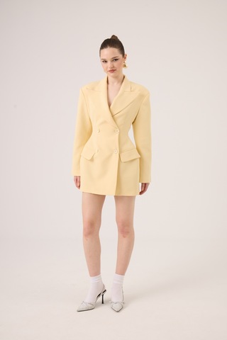 Holly Lolly Belden Oturmalı Galina Blazer Ceket Sarı