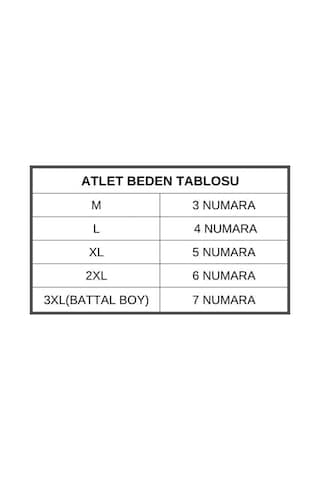 Erkek Penye Atlet 5'li Paket 001