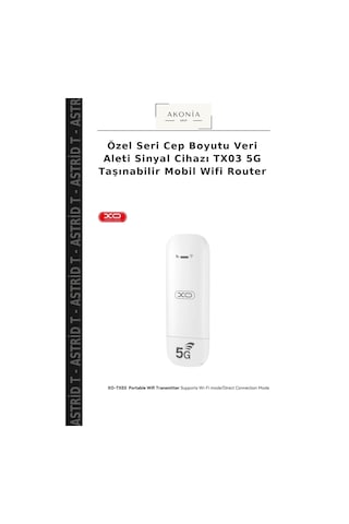 Özel Seri Cep Boyutu Veri Aleti Sinyal Cihazı Tx03 5g Taşınabilir Mobil Wifi Router