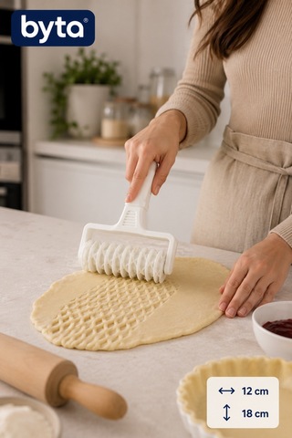 Hamur Şekillendirme Merdanesi Kafes Desenli Hamur Kesici Ve Şekillendirici Turta Tart Börek Tatlı Hamuru Rulosu Diğer