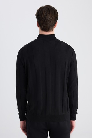 D's Damat Ds Damat Regular Fit Siyah Düz Örgü Kazak 5hf063902154m Çok Renkli