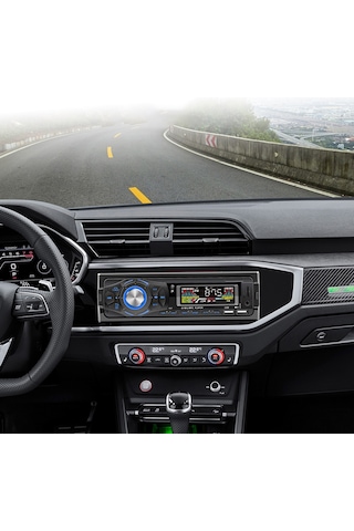 Geeroyoo Araç İçi Bluetooth Radyo, Mp3 Çalar, Uydu Yönlendirme Ve Telefon Şarj İşlevli Akıllı Ses Asistanı