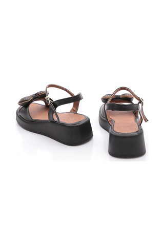 Dgn 7002 Kadin Fiyonk Detayli Sandalet Siyah
