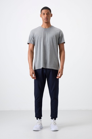 Tommy Life İndigo Pamuk Yumuşak Dokulu Standart Fit Nakışlı Erkek Eşofman Alt - 82133 İndigo