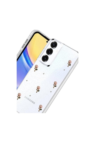Samsung Uyumlu Galaxy A16 5g Uyumlu Fiyonk Desenli Kapak - Desen 6 Renkli