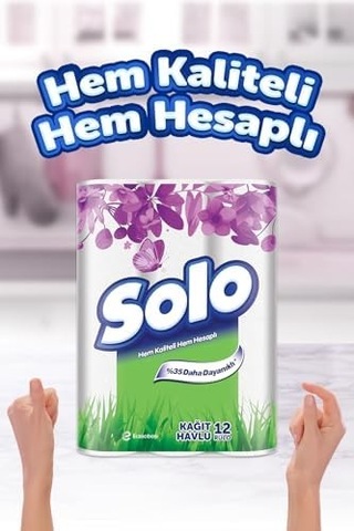 Solo Kağıt Havlu 12 Rulo