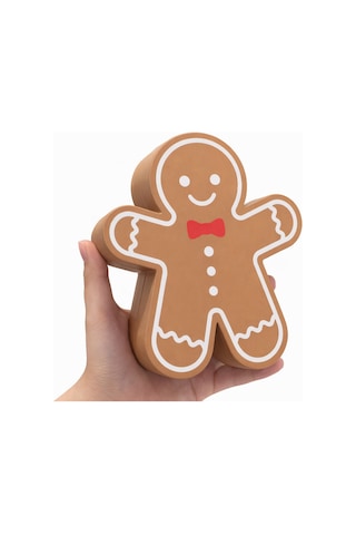 Zencefilli Adam Şekerlik Gingerbread Kapaklı Saklama Kutusu Dekoratif Çikolatalık & Konsept