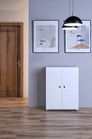 Prenses Çok Amaçlı Ayakkabı Erzak Kiler Dolabı Beyaz