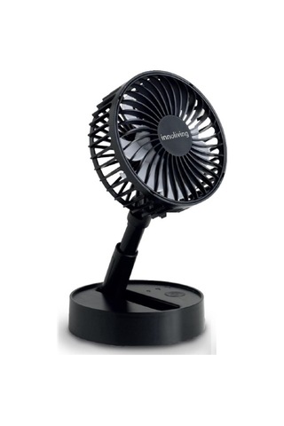 Yingfu Şarjlı Katlanır Vantilatör - 3v Siyah, Yükseklik Ve Açılı Ayar