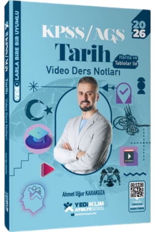 2026 Kpss Ags Atölye Serisi Genel Kültür Tarih Video Ders Notu Ve Soru Bankası Seti 2 Kitap